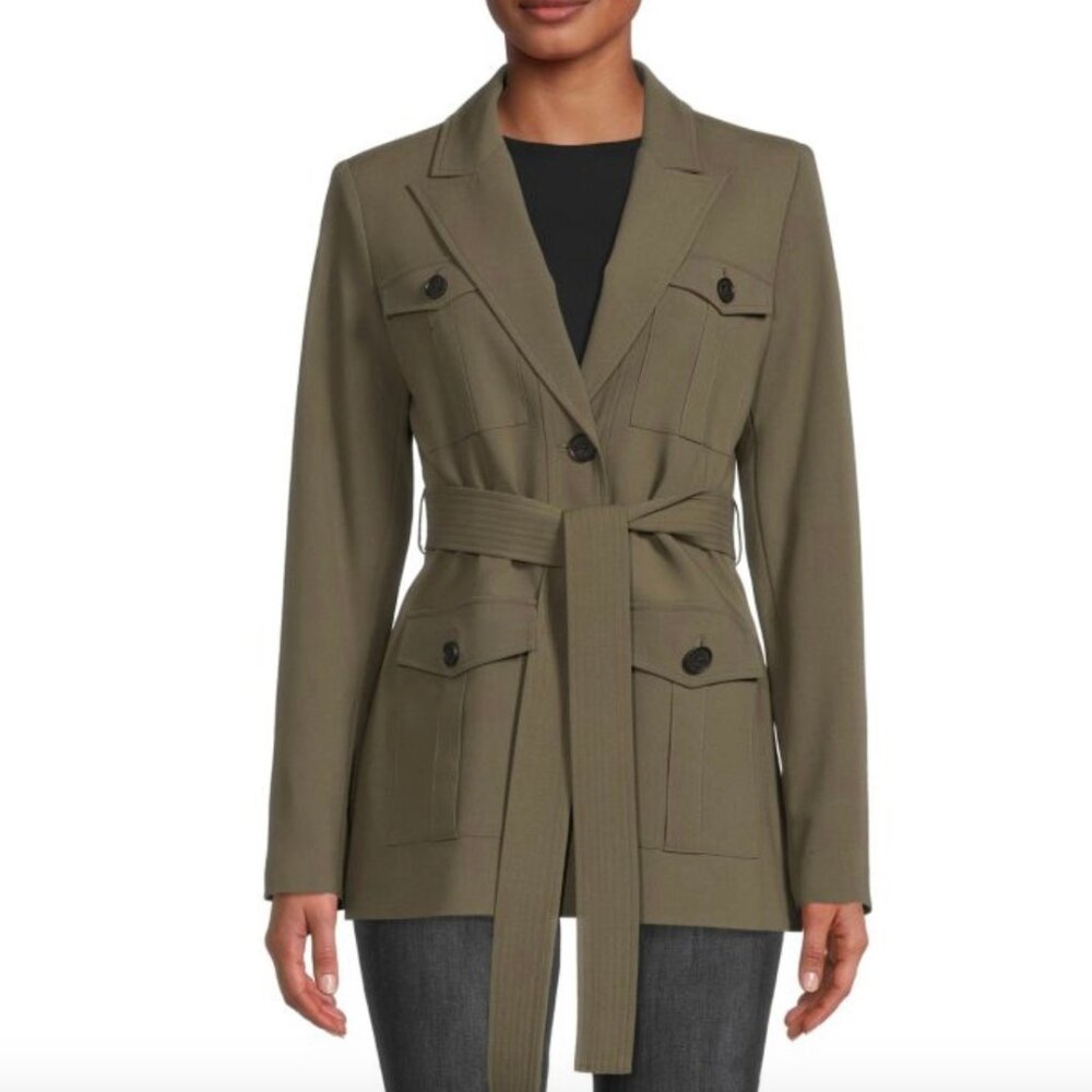 Calvin Klein Utility Belted Jacket
